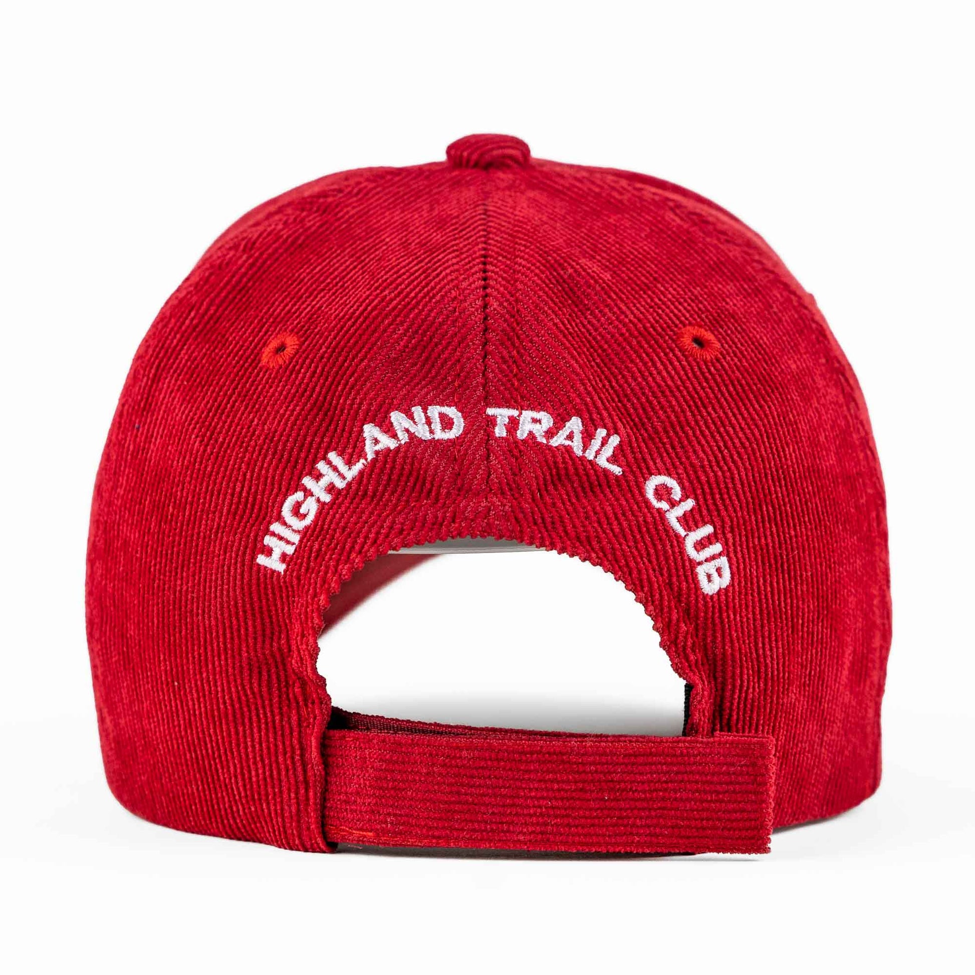 Corduroy Red WTC Baseball Hat — Highland Trail Club